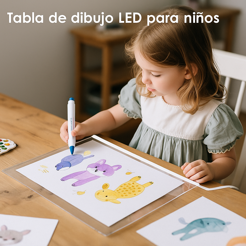 ✨ Pizarra Luz Led MagicBoard™ + Rotuladores Acuaticos Mágicos (GRATIS)