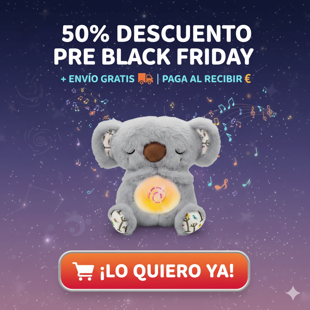 Koaloom™ – El peluche que te abraza, respira y te ayuda a dormir mejor.