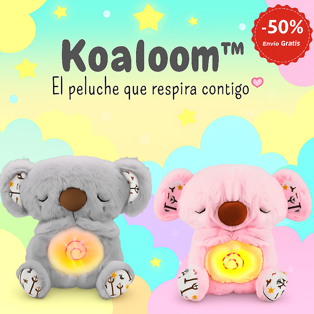 Koaloom™ – El peluche que te abraza, respira y te ayuda a dormir mejor.